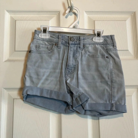 Aeropostale High Waisted Midi Shorts Size 00 - Picture 1 of 4